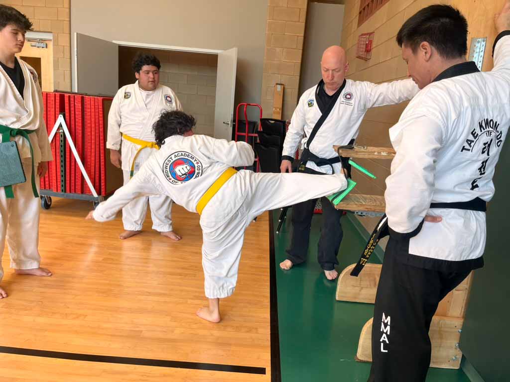 Elgin boy board break yellow belt